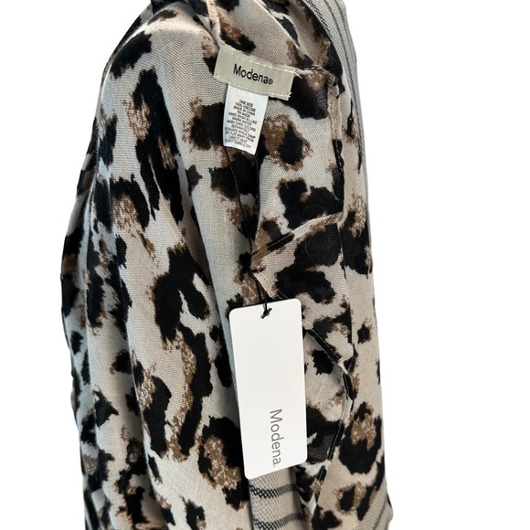 Modena Leopard Print Pool Beach Swim Coverup - Brown Tan Black - One Size - Picture 5 of 6